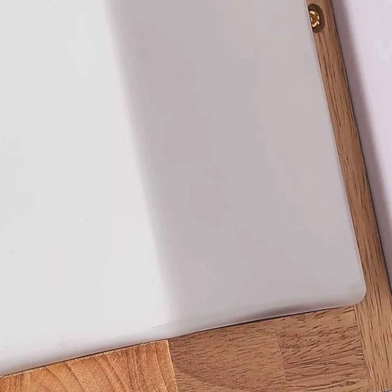 Minimalist Wood Rectangle Wall Lamp for Bedside
