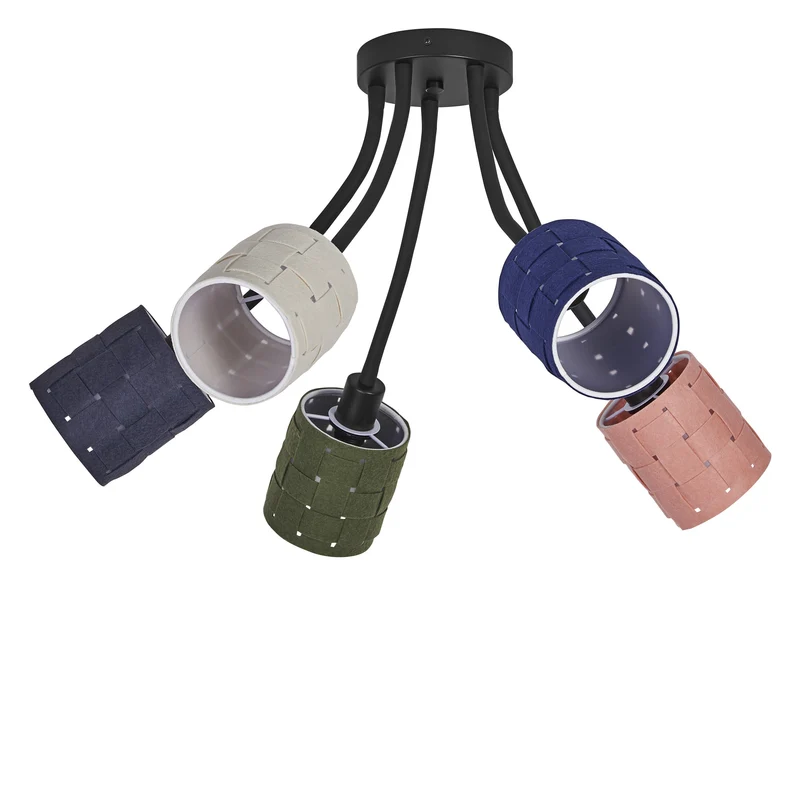 LEDVANCE DECOR Deckenleuchte Decor Felt Weaving Cans, 5xE14, inkl. Leuchtmittel