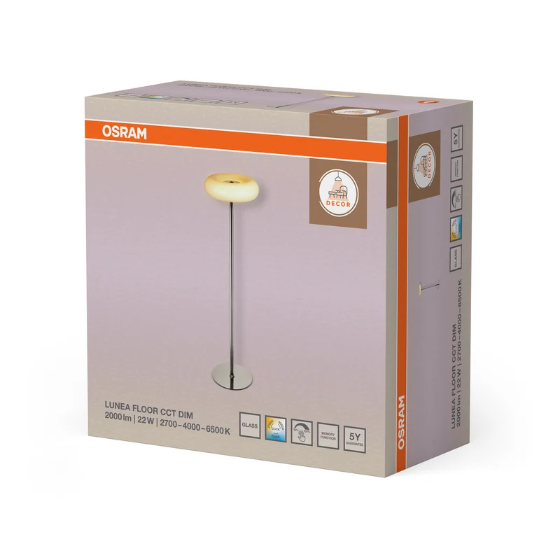 OSRAM DECOR LUNEA FLOOR Stehleuchte 22W CCT DIM