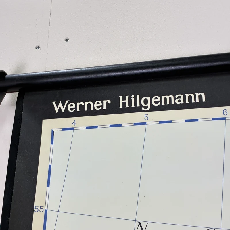 Vintage Schulkarte – Deutschland unter Hitler-Diktatur – Politik Geografie Lehrtafel Justus Perthes Rollbild Gebraucht