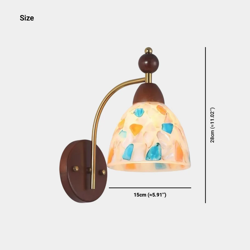 Decorative Glass Wall Lamp Seashell / Ice Crack