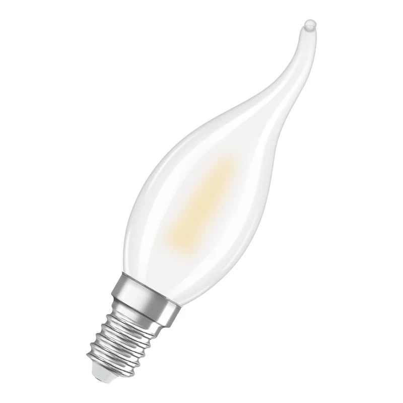OSRAM LED Leuchte Flame, Flammeneffekt, 1W, 1800K, Warmweiß, E14, 2er Pack