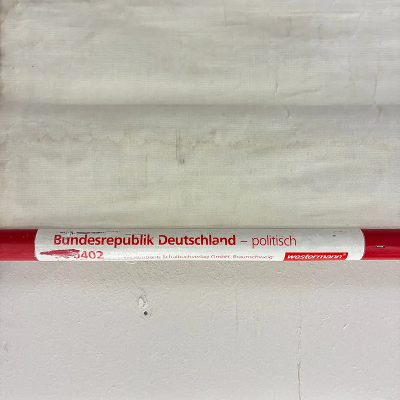 Vintage Schulkarte – Bundesrepublik Deutschland politisch – Politik Geografie Lehrtafel Westermann Rollbild Gebraucht