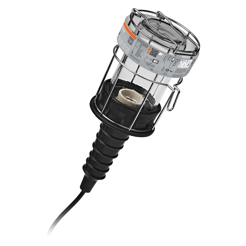 OSRAM Arbeitslicht Handlamp Schwarz, 10,5 cm ⌀, Aluminium, 220-240 V, E27, IP20