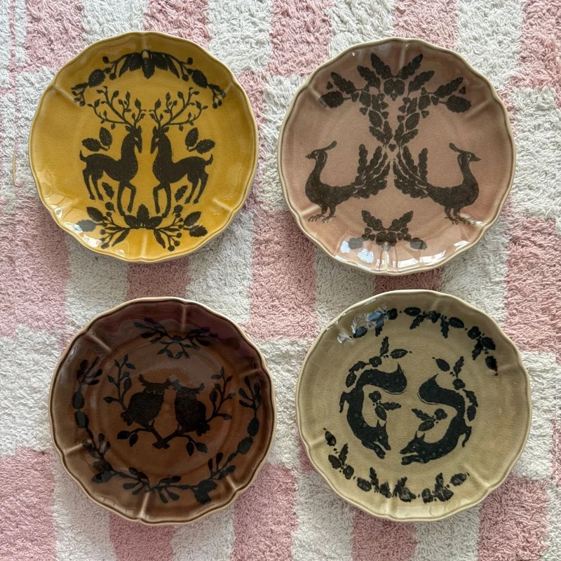 HALALI Vintage Herbstgeschirr | 4er-Set