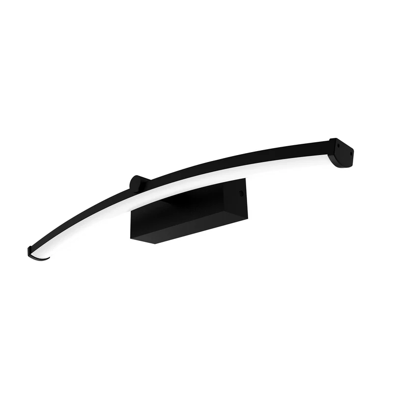 OSRAM LED-Badezimmerspiegelleuchte Orbis Pluton Schwarz, 3000 K / 4000 K, Warmweiß, 750 lm, 12 W, Aluminium