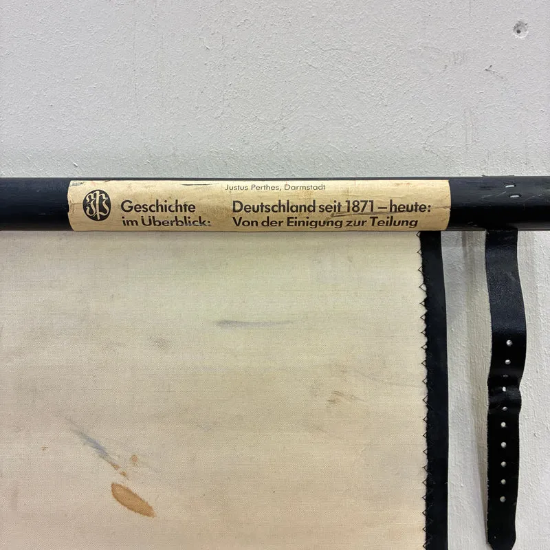 Vintage Schulkarte – Deutschand seit 1871 – Erdkunde Geografie Lehrtafel Justus Perthes Rollbild Gebraucht