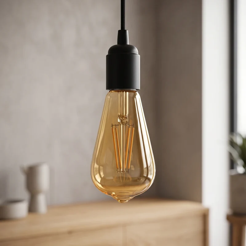 E27 LED Edison Birne 6W ST64 Dimmbare LED Glühbirne ~2551