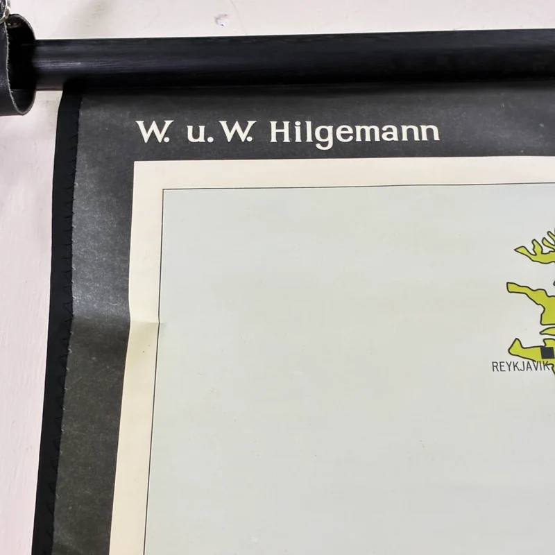 Vintage Schulkarte – Europa - Expansion Hitlers – Geschichte Geografie Lehrtafel Justus Perthes Rollbild Gebraucht