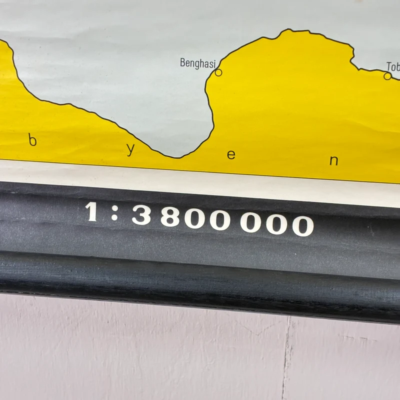Vintage Schulkarte – Europa - Expansion Hitlers – Geschichte Geografie Lehrtafel Justus Perthes Rollbild Gebraucht