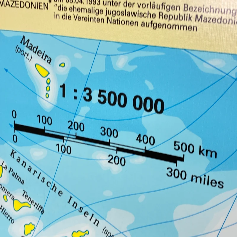 Vintage Schulkarte – Europäische Union – Erdkunde Geografie Lehrtafel Stiefel Rollbild Gebraucht
