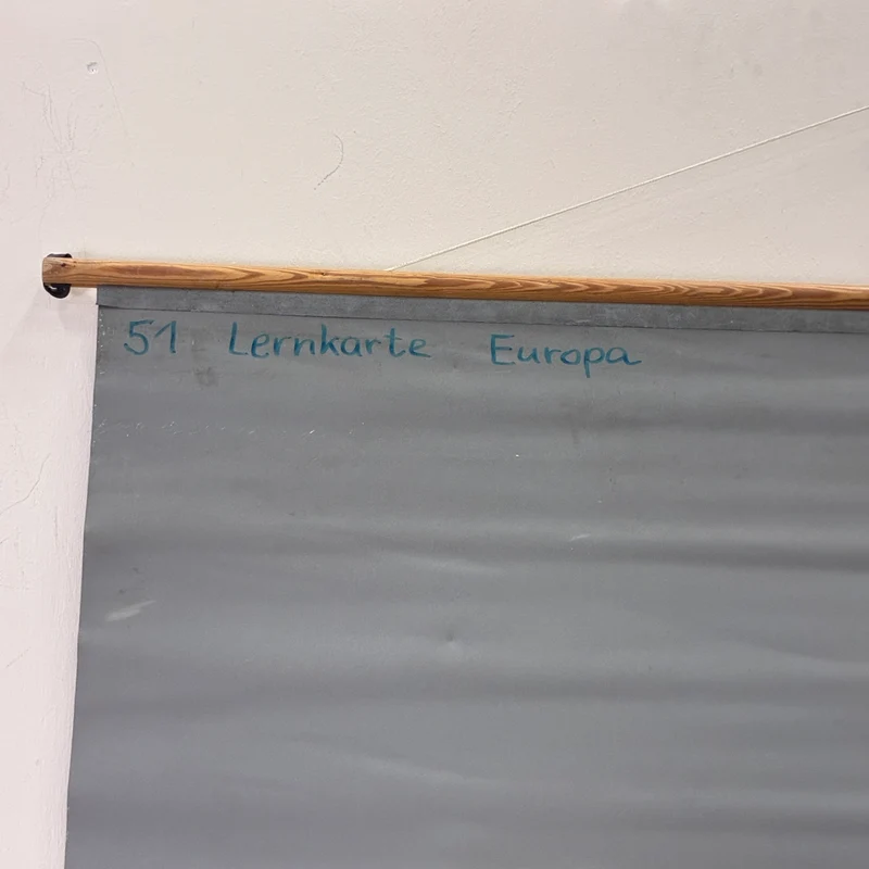 Vintage Schulkarte – Europa – Geografie Lehrtafel Spectra Rollbild Gebraucht