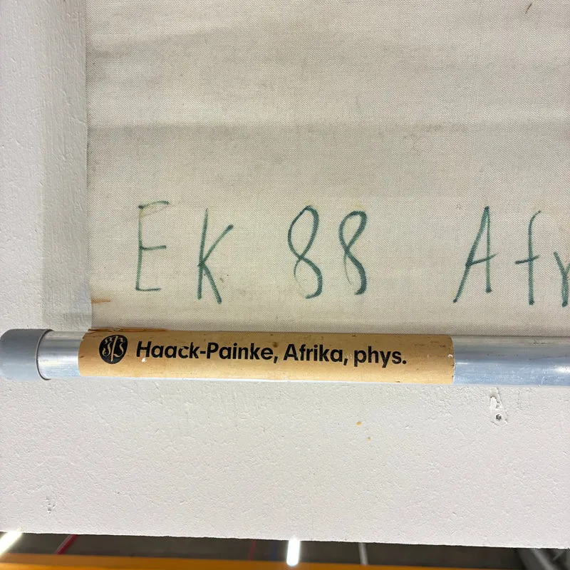Vintage Schulkarte – Afrika – Geografie Erdkunde Lehrtafel Haack Painke Rollbild Gebraucht