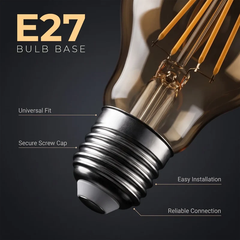 LED Dimmbar A60 E27 4W Edison Vintage Glühbirne 2700K ~3129