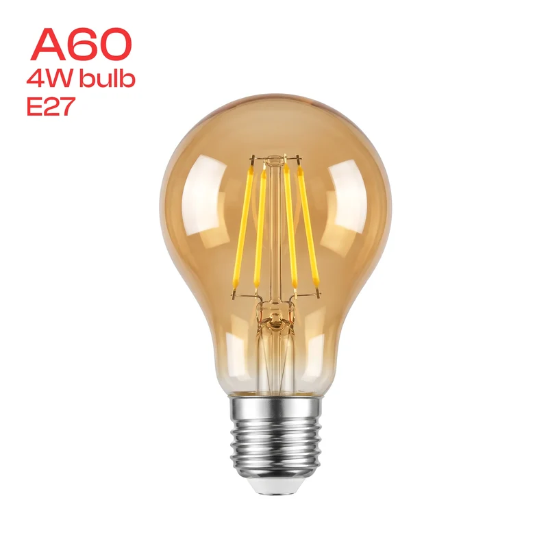 LED Dimmbar A60 E27 4W Edison Vintage Glühbirne 2700K ~3129
