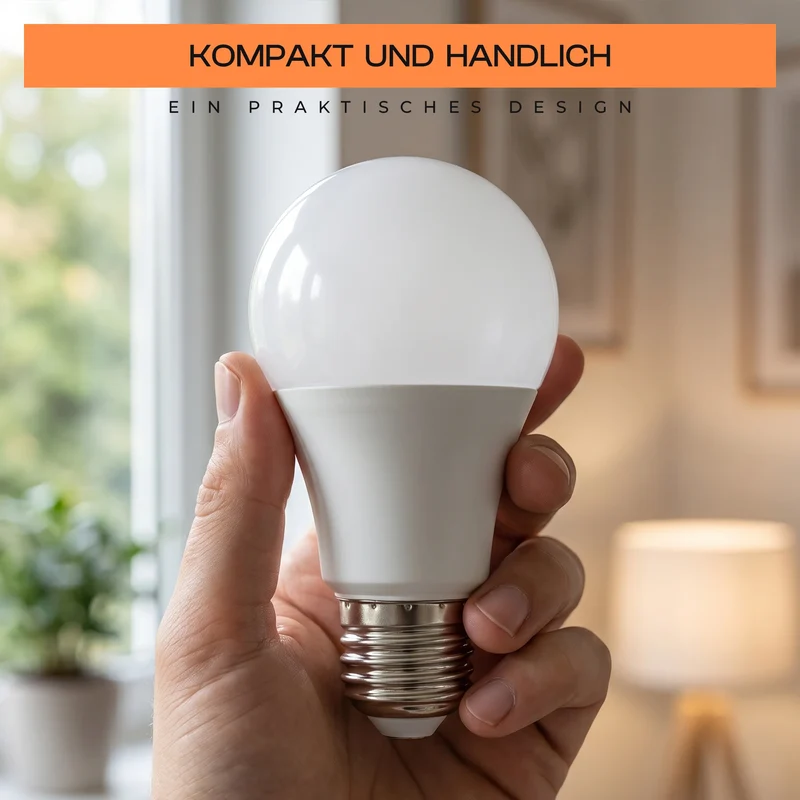 9W 820lm E27 LED-Glühbirne A60 GLS 6400K~4100