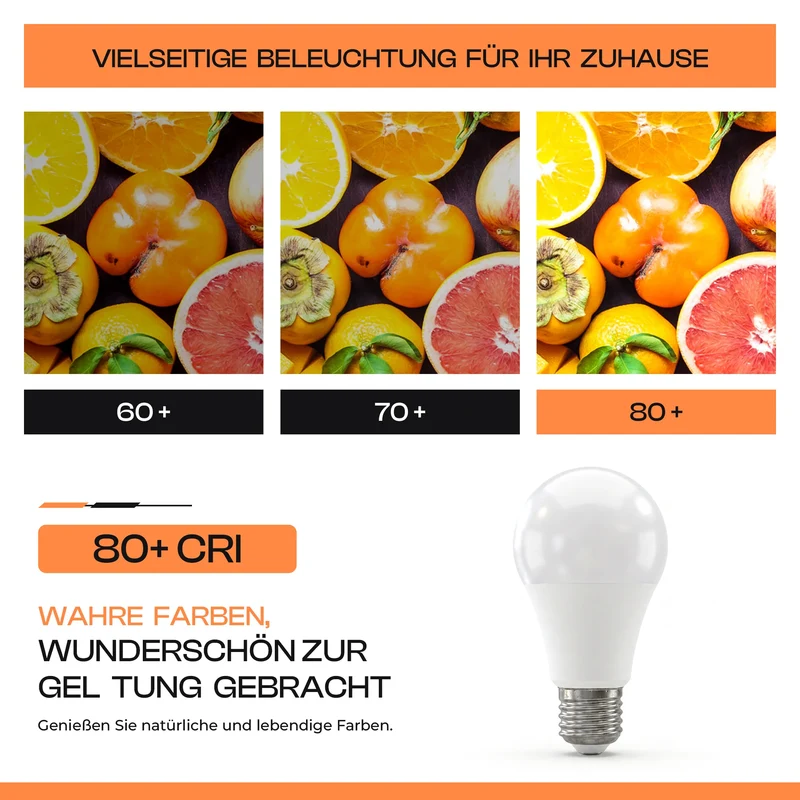 12W E27 A60 Bajonett LED Glühbirnen 1160 Lumen~4101
