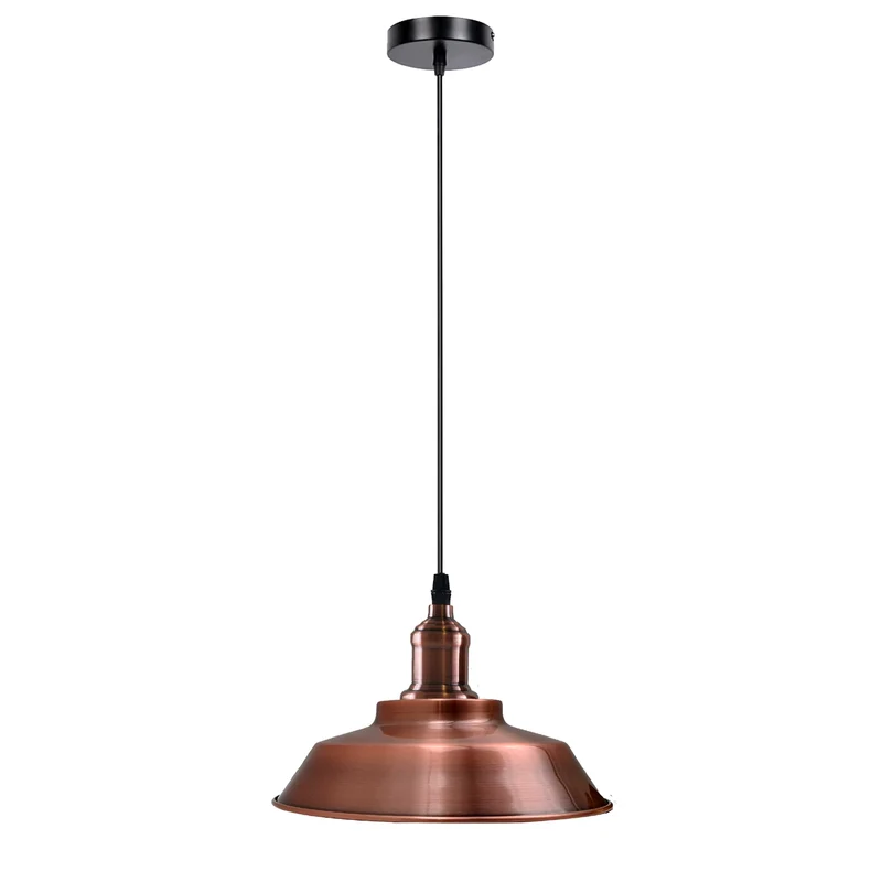 Vintage Industrie-Pendelleuchte Kupfer – Retro Hängelampe E27 höhenverstellbar~4145