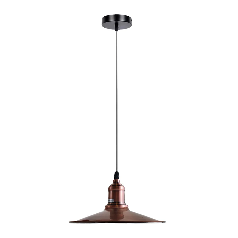 Vintage Industrie-Pendelleuchte Kupfer – Retro Hängelampe E27 höhenverstellbar~4145