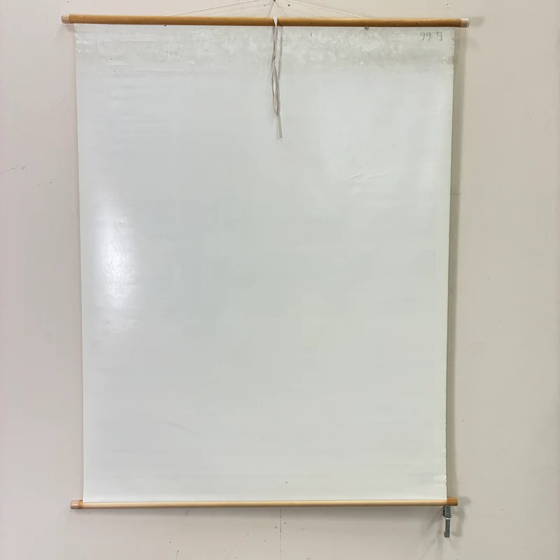 Vintage Schulkarte – Steinzeit – Geschichte Lehrtafel Rollbild Gebraucht