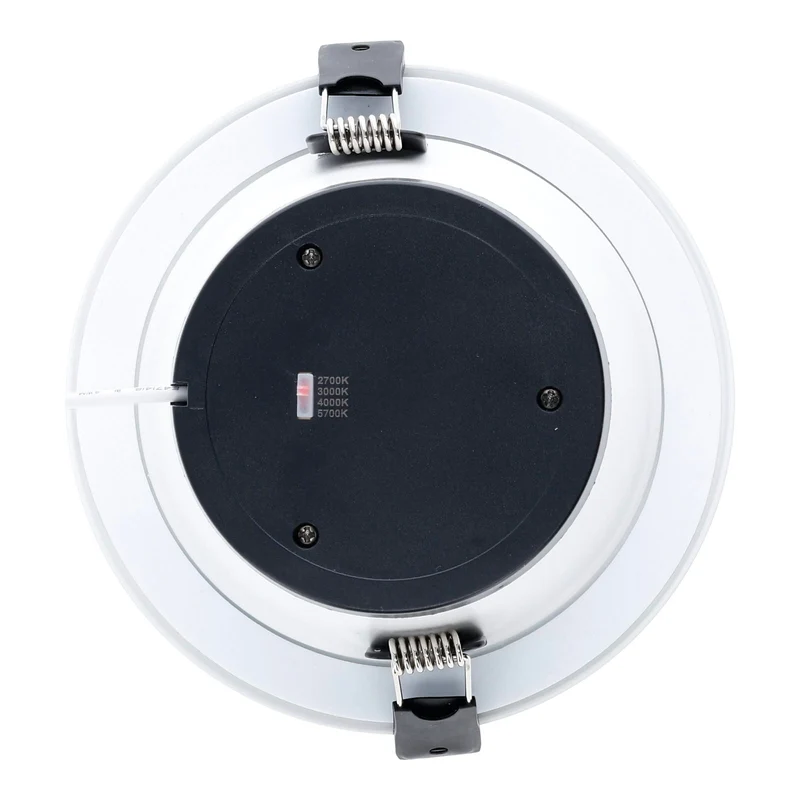 LED-Einbauleuchte | ESPA | Ø 120 mm | 6 W/8 W/10 W/12 W (Schalter) | Weiß | Farbtemperaturschalter | Dimmbar