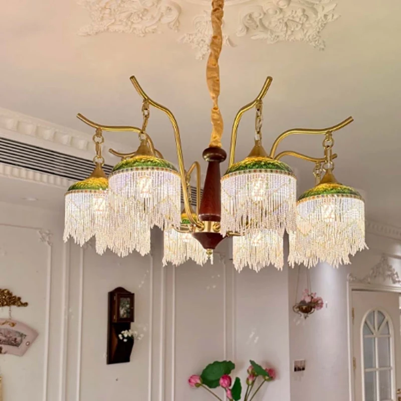 Tassel Chandelier French Branch Multi-Light
