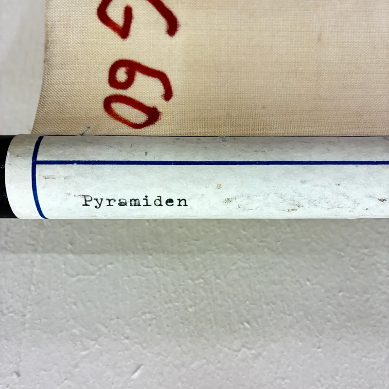 Vintage Schulkarte – Pyramiden – Geschichte Geografie Lehrtafel Rollbild Gebraucht