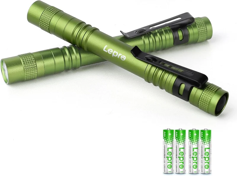 Lepro Taschenlampe, Mini LED Taschenlampe, IPX4 Wasserdicht Stiftlampe, 3 Modi Handheld Taschenlampe Klein, Stift Lampe perfekt f¨¹r Inspektion, Arbeit, Reparatur (Gr¨¹n)