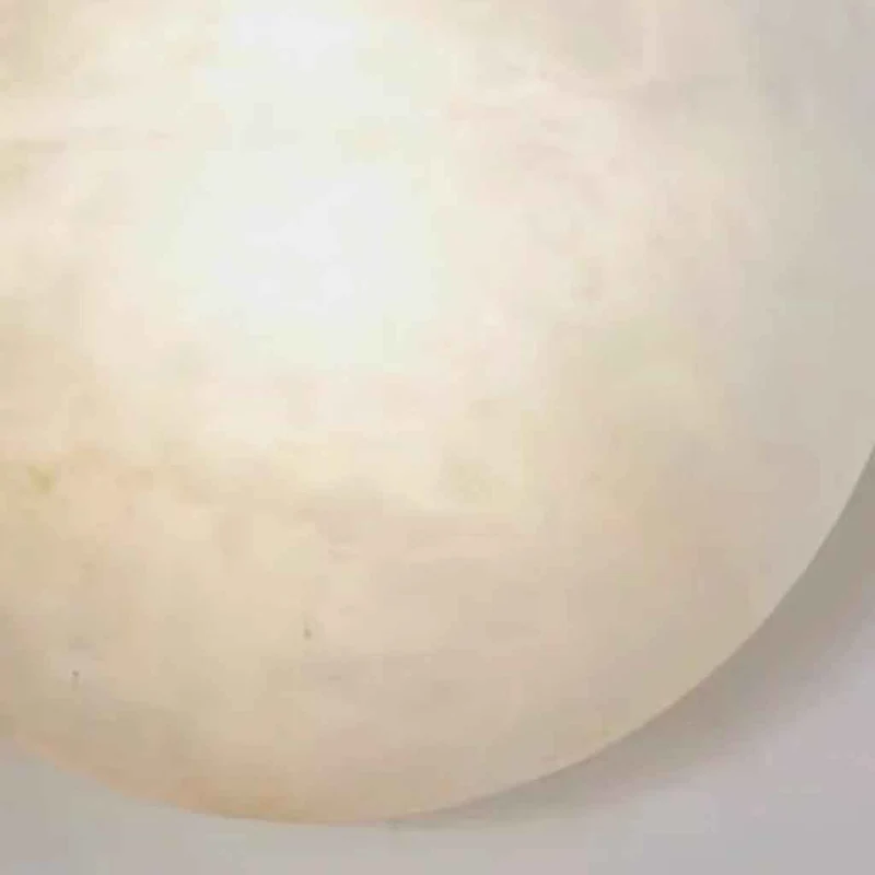 Oval Ceiling Light Alabaster Marble Flush Mount