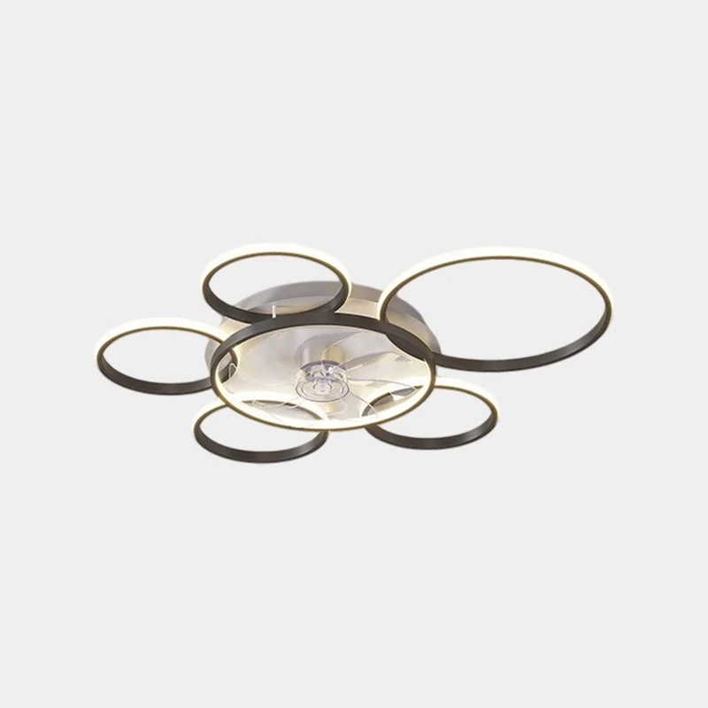 Multiple Ring Ceiling Fan Light Quiet Acrylic Blade
