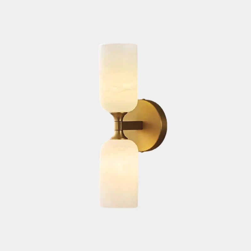 2-Light Wall Lamp Alabaster Up and Down