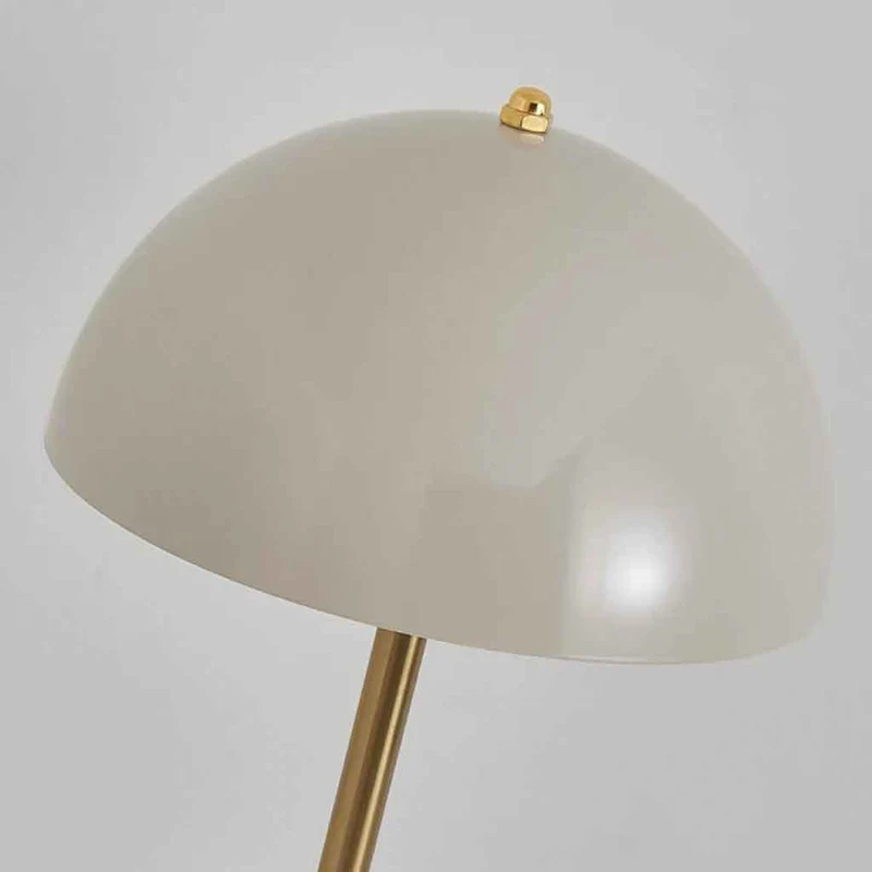 Dome Shade Table Lamp Retro Wood Base