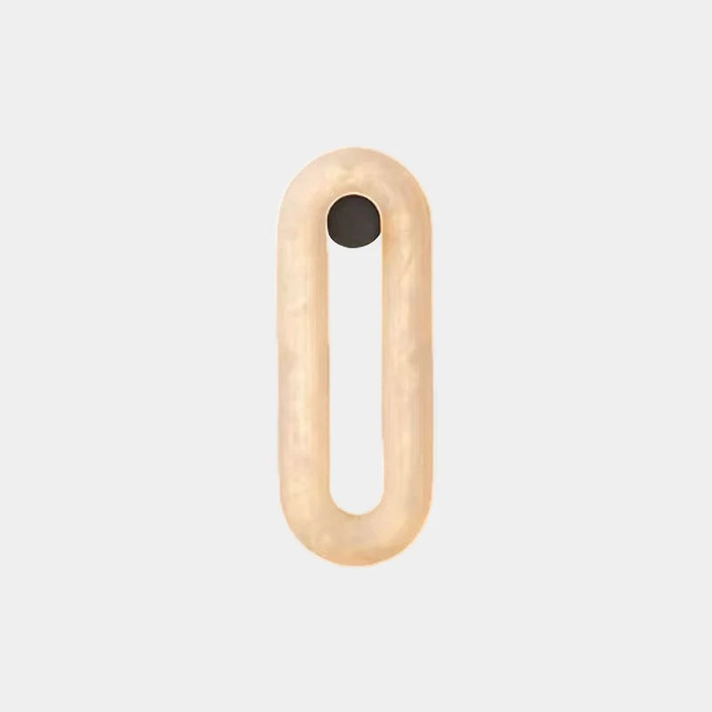 Oval Wall Sconce Light Minimalist Alabaster LED