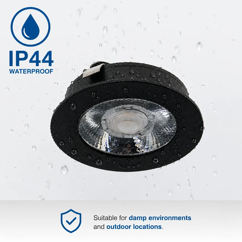 8x Baston LED Einbaustrahler Küche Ø55mm | dimmbare Küchenbeleuchtung | Unterbauleuchte Küche & Schrankbeleuchtung | 2700K | inkl. Fernbedienung | 3W | Schwarz