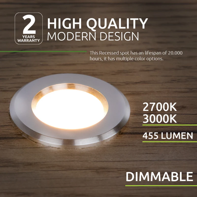 10er-Set | Intelligente Einbaustrahler für die Veranda, weiß | 1,5 Watt | Komplettset | Zigbee | Hue-kompatibel