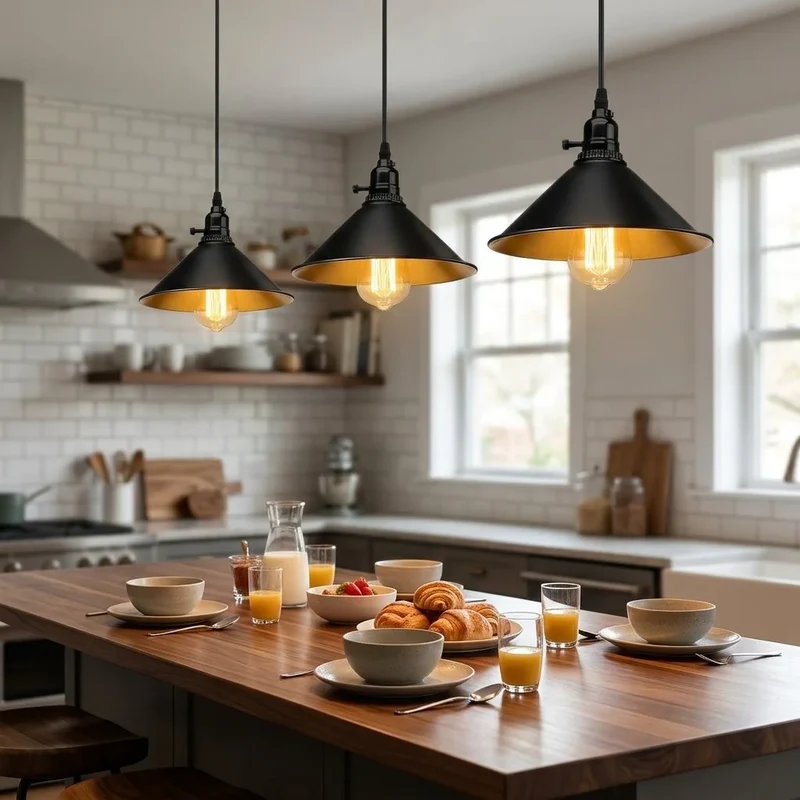 Gastronomie Pendelleuchte mit Drehschalter – E27 Modern Deckenlampe Küche~ 4099