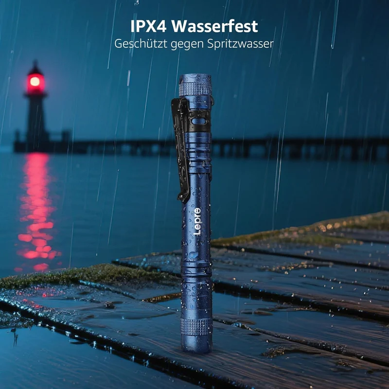 Lepro Taschenlampe, Mini LED Taschenlampe, IPX4 Wasserdicht Stiftlampe, 3 Modi Handheld Taschenlampe Klein, Stift Lampe perfekt f¨¹r Inspektion, Arbeit, Reparatur (Blau)