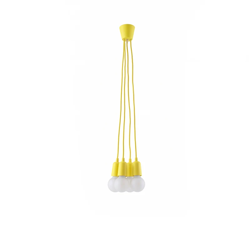 Minimalistische gelbe Pendelleuchte – Solerio