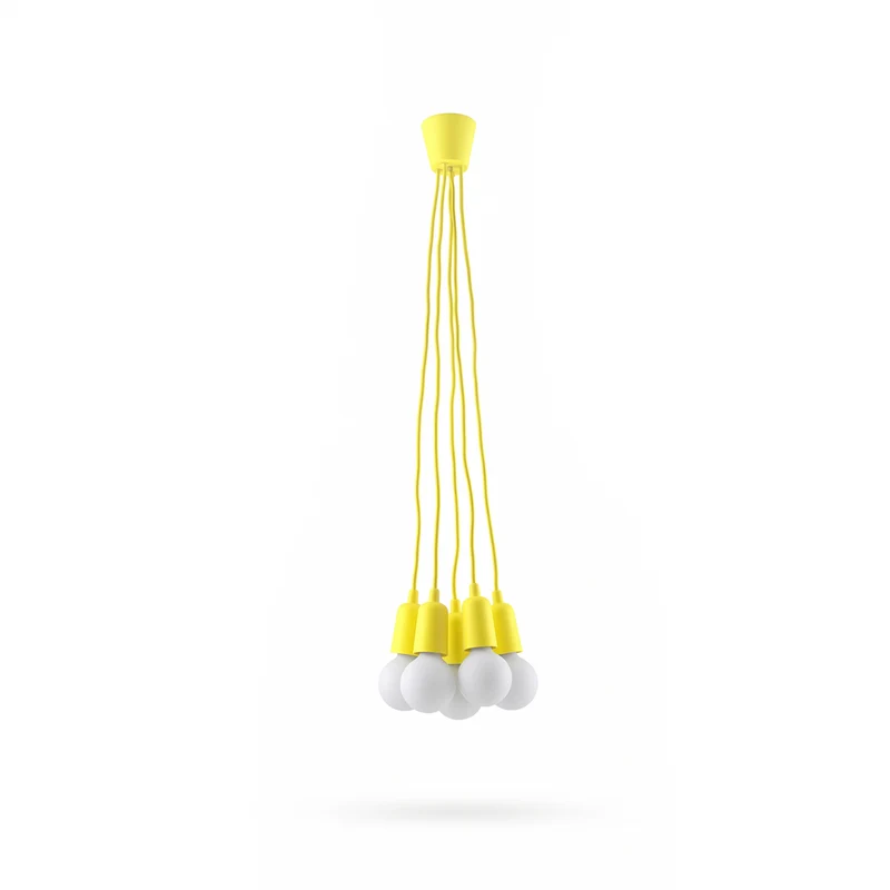 Minimalistische gelbe Pendelleuchte – Solerio