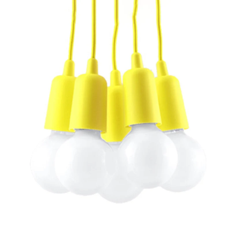 Minimalistische gelbe Pendelleuchte – Solerio