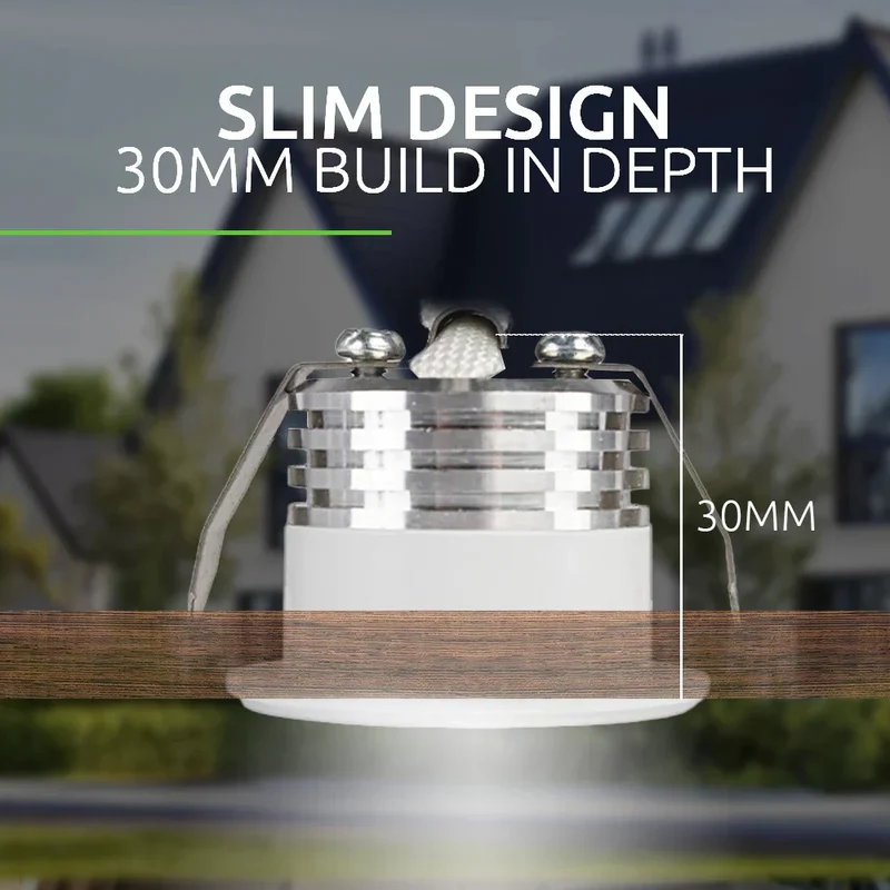 Bündel | LED-Veranda-Einbaustrahler | Ø31mm | 1,5W | Dimmbar – Weiß | 6 Stück | LedLoket