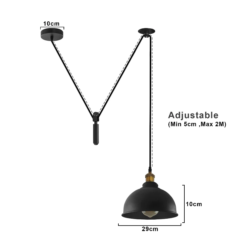 Vintage Pendelleuchte Industriedesign Hängeleuchte | LEDSONE ~4028