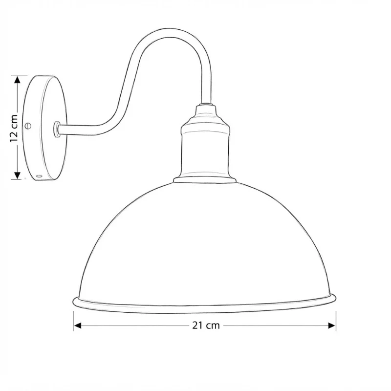 Wandleuchte Vintage Industrie E27 Wandlampe Metall ~4021