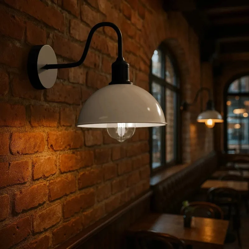 Wandleuchte Vintage Industrie E27 Wandlampe Metall ~4021