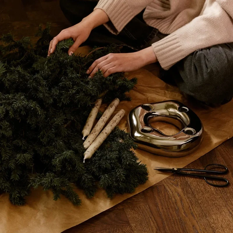 Bellure Ring Adventskranz Kerzenhalter - ferm LIVING