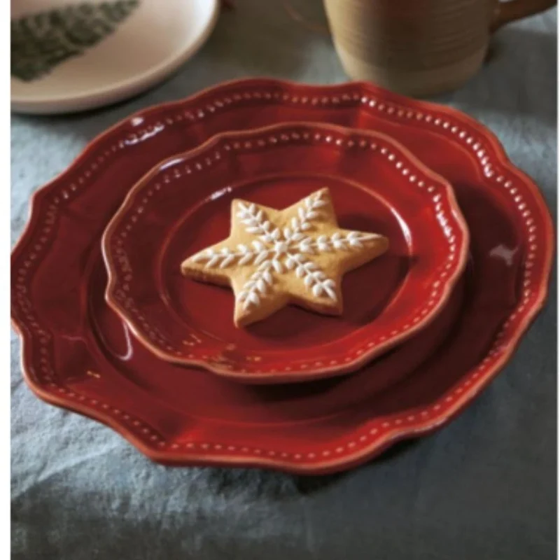 Roter Speiseteller ALMARA RUBY – 28 cm