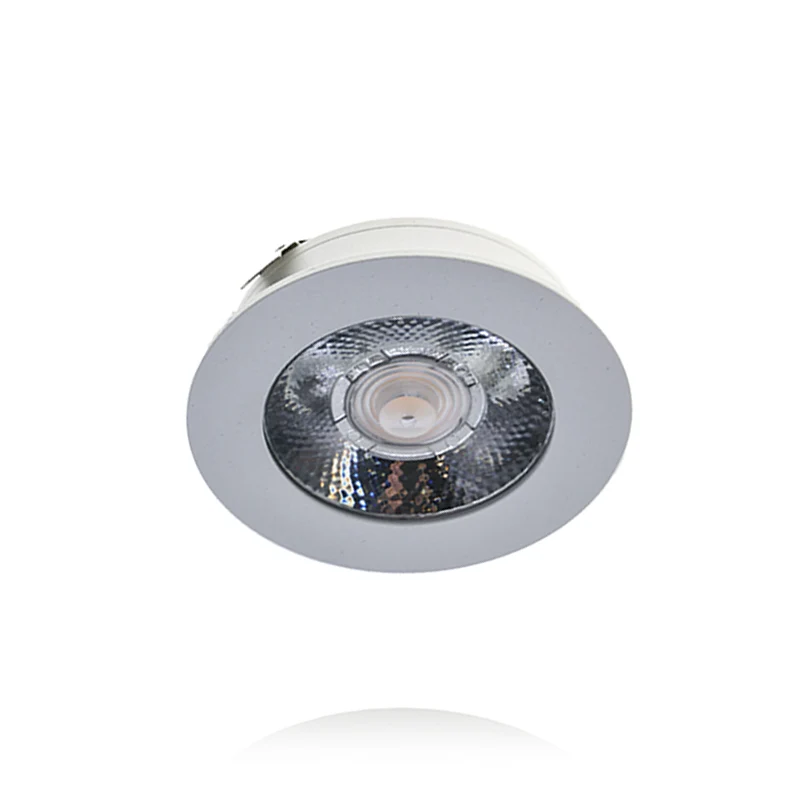 4x Baston LED Einbaustrahler Küche Ø55mm | dimmbare Küchenbeleuchtung | Unterbauleuchte Küche & Schrankbeleuchtung | 2700K | inkl. Fernbedienung | 3W | Weiß