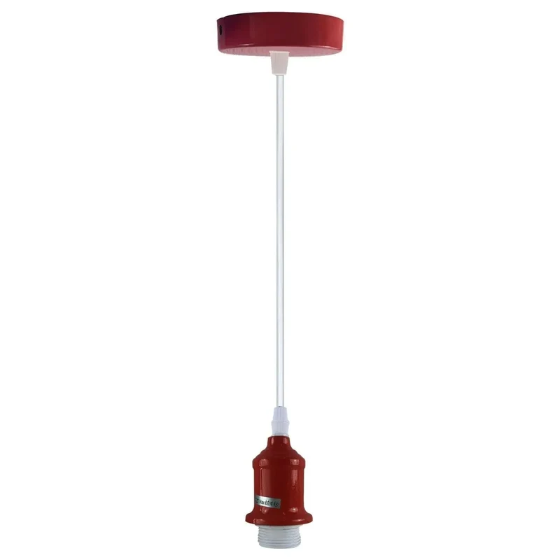 Höhenverstellbare E27 Pendelleuchte | Geborgenheit Retro Kabelpendel - 95cm ~4114