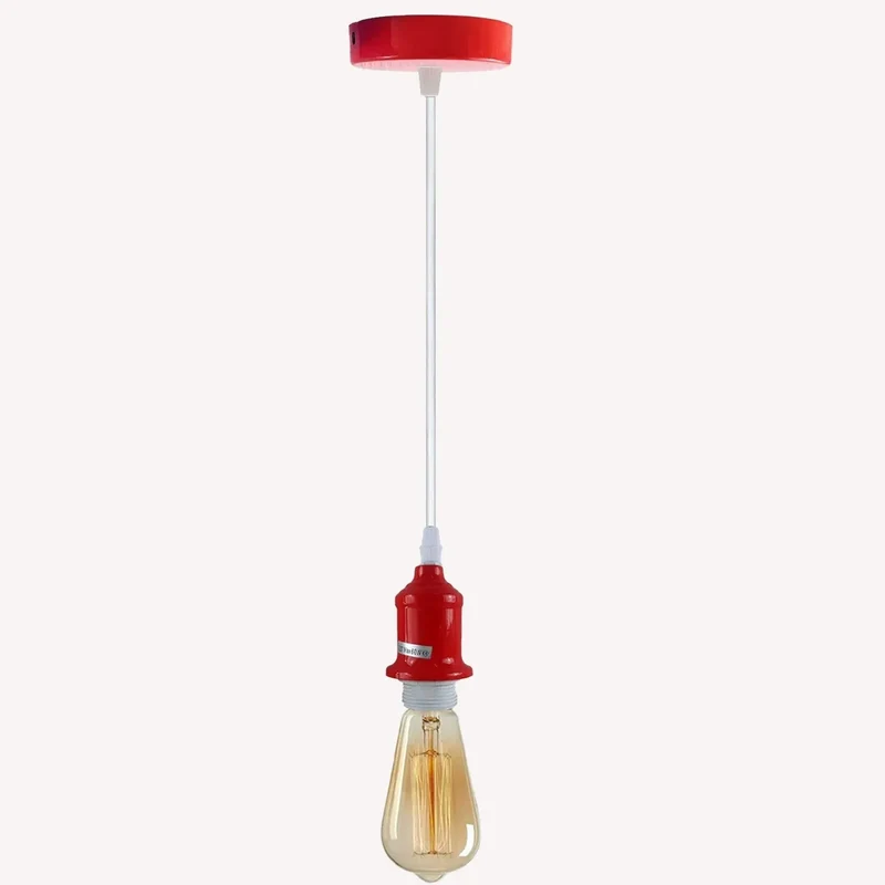 Höhenverstellbare E27 Pendelleuchte | Geborgenheit Retro Kabelpendel - 95cm ~4114