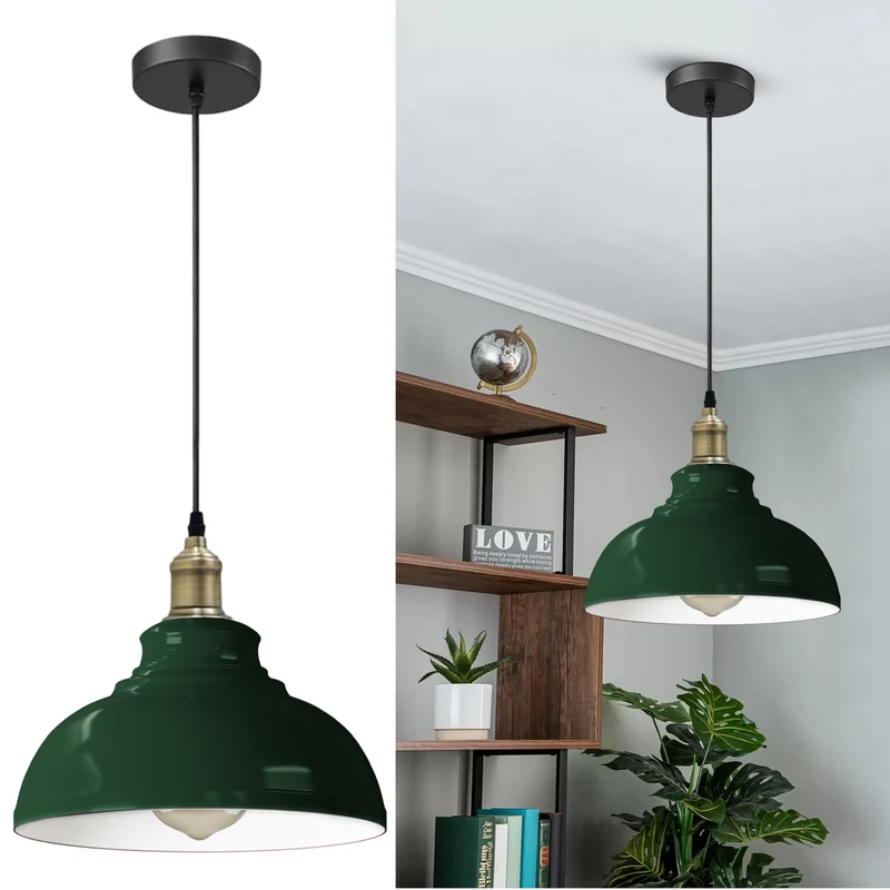 LEDSone Vintage Pendelleuchte Ø 29cm | Industrielle Hängelampe Küche E27~4130